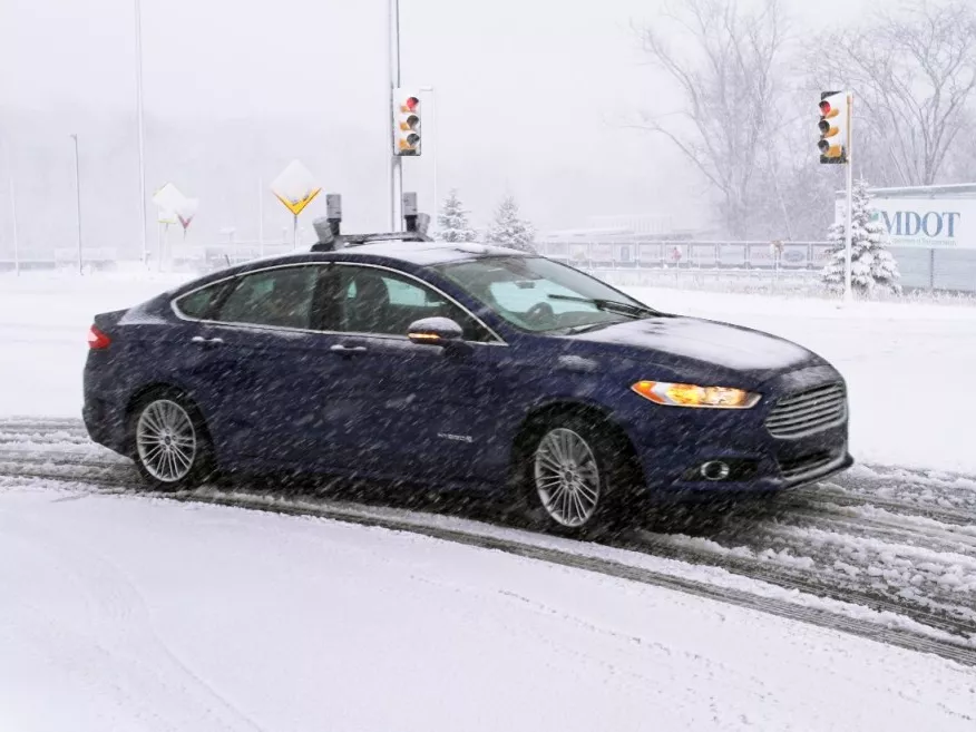 Önjáró autó havas környezetben – tesztel a Ford