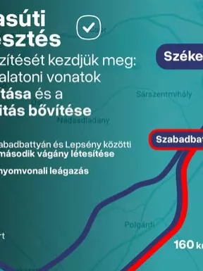 Új vasútfejlesztés előkészítése kezdődött meg Székesfehérvár és a Balaton között