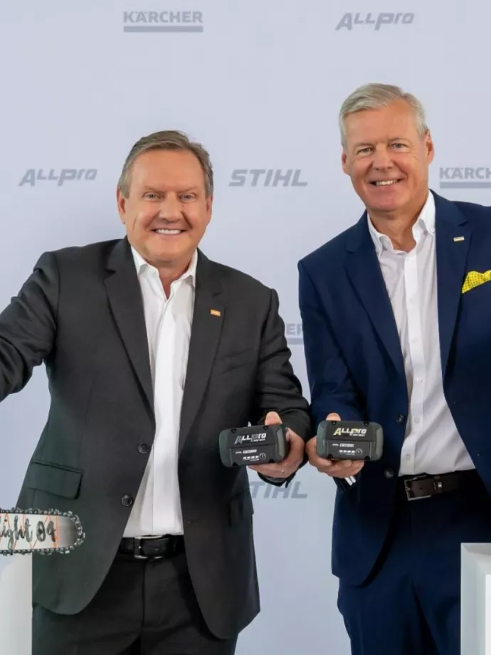 A Kärcher és a STIHL jövőformáló akkumulátor-együttműködést hoz létre